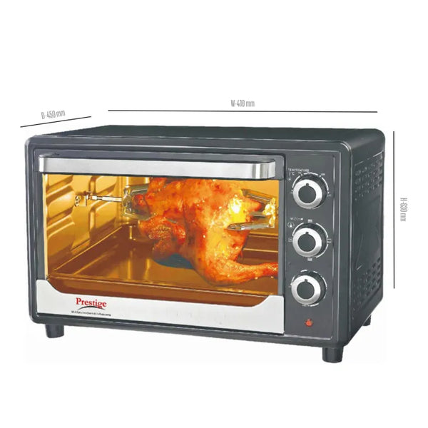 Prestige 33L Electric Toaster Oven - Versatile Kitchen Appliance for Baking, Toasting, and More, with a 33-Liter Capacity for Your Cooking