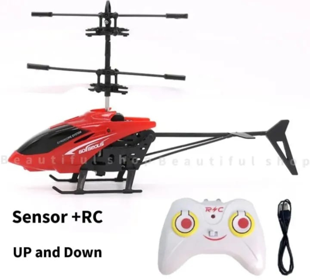 Rechargeable Helicopter with Remote Sensor - Remote Control Flying Toy