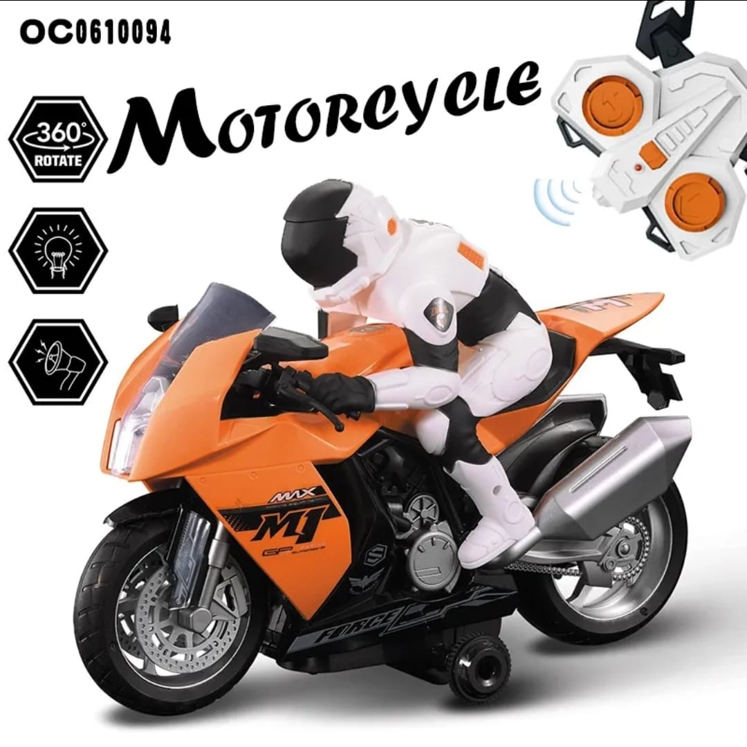 RC Motorcycle Toys Remote Controlled mini RC Motorcycle Super Cool Toy Stunt Car For Children Gift With light music rotation