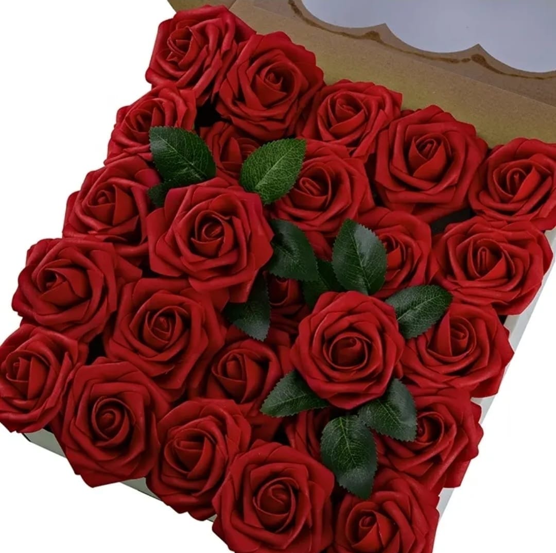 Artificial flower kopa red rose